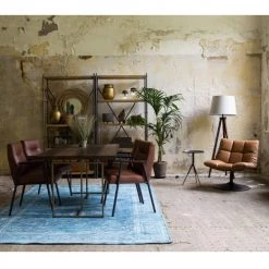 Dutchbone Lampadaires Lampadaire Trépied Bois Et Coton Blanc Cassé -Lampadaires || Lustres || Guirlandes et décorations lumineuses Soldes lampadaire trepied bois et coton blanc casse 2