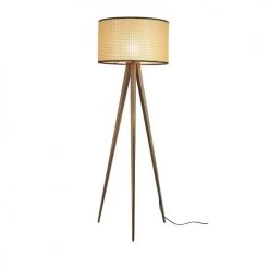 Zuiver Lampadaires Lampadaire Trépied Cannage Beige -Lampadaires || Lustres || Guirlandes et décorations lumineuses Soldes lampadaire trepied cannage beige 4