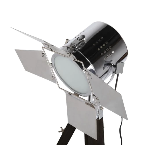 Rendez Vous Déco Lampadaires Lampadaire Trépied En Bois Noir Et Abat-jour En Métal 5 Rendez Vous Déco Lampadaires Lampadaire Trépied En Bois Noir Et Abat-jour En Métal – Image 3