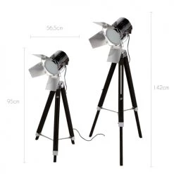 Rendez Vous Déco Lampadaires Lampadaire Trépied En Bois Noir Et Abat-jour En Métal 11 Rendez Vous Déco Lampadaires Lampadaire Trépied En Bois Noir Et Abat-jour En Métal -Lampadaires || Lustres || Guirlandes et décorations lumineuses Soldes lampadaire trepied en bois noir et abat jour en metal 3