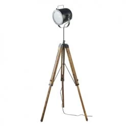 Maisons Du Monde Lampadaires Lampadaire Trépied En Manguier Et Métal Noir H130 -Lampadaires || Lustres || Guirlandes et décorations lumineuses Soldes lampadaire trepied en manguier et metal noir h130 1000 12 37 191466 4