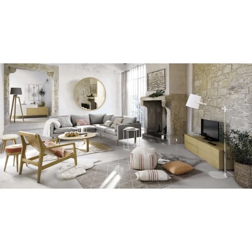 Maisons Du Monde Lampadaires Lampadaire Trépied En Paulownia Et Abat-jour Gris H150 8 Maisons Du Monde Lampadaires Lampadaire Trépied En Paulownia Et Abat-jour Gris H150 – Image 6