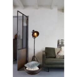 Bepurehome Lampadaires Lampadaire Trépied Métal Noir Lampe Sur Pied -Lampadaires || Lustres || Guirlandes et décorations lumineuses Soldes lampadaire trepied metal noir lampe sur pied 1