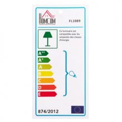 Homcom Lampadaires Lampadaire Trépied Projecteur Hauteur Réglable H103-146 Cm -Lampadaires || Lustres || Guirlandes et décorations lumineuses Soldes lampadaire trepied projecteur hauteur reglable h103 146 cm 3