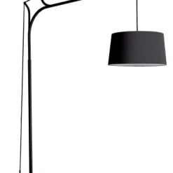 Frau Maier Lampadaires Lampadaire Variateur D'intensité Noir H220cm -Lampadaires || Lustres || Guirlandes et décorations lumineuses Soldes lampadaire variateur d intensite noir h220cm 3