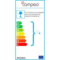 Lampea Lampadaires Lampadaire Vintage En Métal Noir 2 Lampes -Lampadaires || Lustres || Guirlandes et décorations lumineuses Soldes lampadaire vintage en metal noir 2 lampes 2