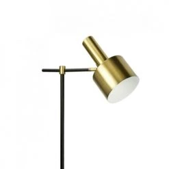 Wadiga Lampadaires Lampadaire Vintage Métal Noir Et Laiton Doré -Lampadaires || Lustres || Guirlandes et décorations lumineuses Soldes lampadaire vintage metal noir et laiton dore 1