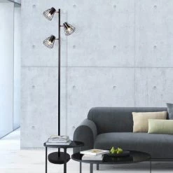 Lo Select Lampadaires Lampadairemetal Noir E14 -Lampadaires || Lustres || Guirlandes et décorations lumineuses Soldes lampadairemetal noir e14 3