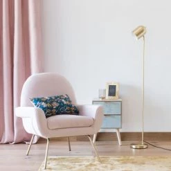 Maisons Du Monde Lampadaires Liseuse En Métal Doré H140 -Lampadaires || Lustres || Guirlandes et décorations lumineuses Soldes liseuse en metal dore h140 1000 3 3 195163 3