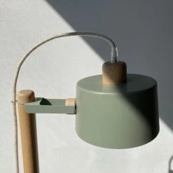 DIZY Design Lampadaires Luminaire à Poser Chêne Et Métal Terracotta -Lampadaires || Lustres || Guirlandes et décorations lumineuses Soldes luminaire a poser chene et metal terracotta 4