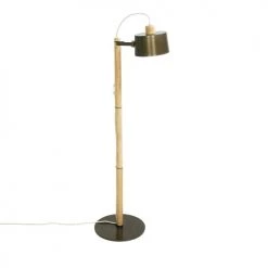 DIZY Design Lampadaires Luminaire à Poser Chêne Et Métal Vernis BRUT