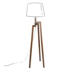 Maisons Du Monde Lampadaires Pied De Lampadaire En Hévéa Clair H132 -Lampadaires || Lustres || Guirlandes et décorations lumineuses Soldes pied de lampadaire en hevea fonce h132 so me 1000 2 37 197780 2